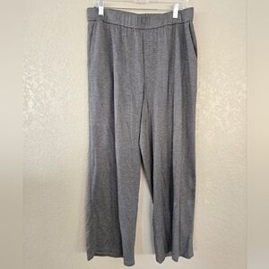 Eileen Fisher Gray Pants, Pull On, Tencel/ Lyocell/Spandex, L